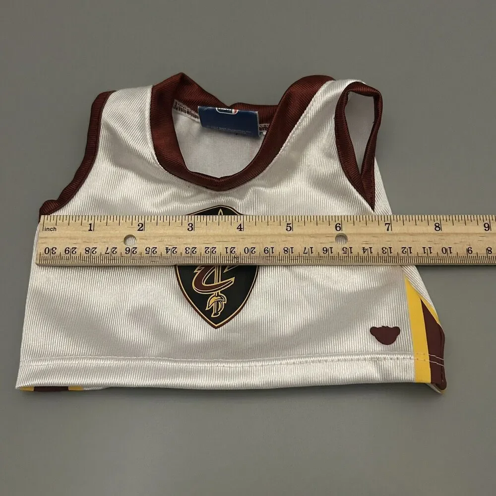 Build A Bear NBA Cleveland Cavaliers White Jersey and 2 Shorts and Shoes